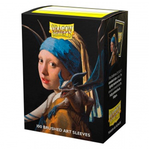 Dragon Shield - Art Sleeves Brushed - Girl with a Pearl Earring - Standard Sleeves (100 stk) - Plastiklommer